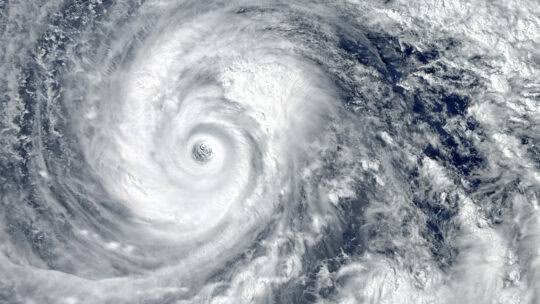 satellite photo of hurricane