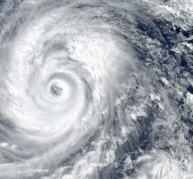 satellite photo of hurricane